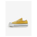 Žlté dámske tenisky na platforme Converse Chuck Taylor All Star Lift