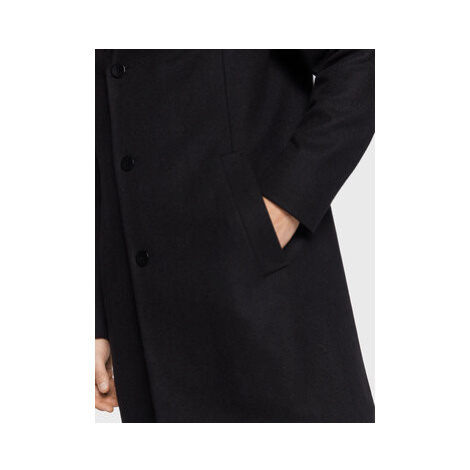 Calvin Klein Vlnený kabát K10K110462 Čierna Regular Fit