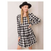 Black and white checked flannel dress