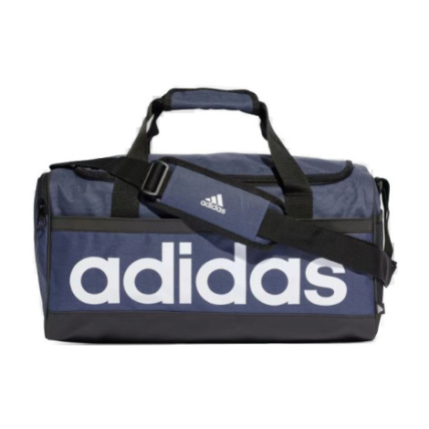 Cestovná taška ADIDAS LINEAR DUFFEL S SHANAV BLACK WHITE