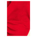 Dámske červené šaty s golierom GIADA 131-9