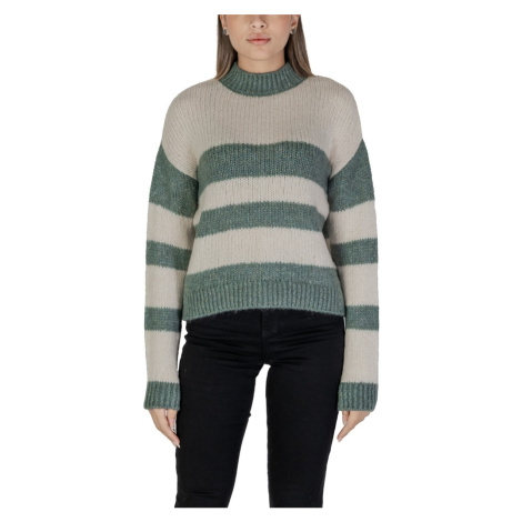 Jacqueline De Yong  JDYDINEA SIA L/S HN STRIPE PULLOVER KNT 15330716  Svetre Zelená