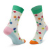 Happy Socks Súprava 3 párov vysokých ponožiek unisex XFLO08-3300 Ružová