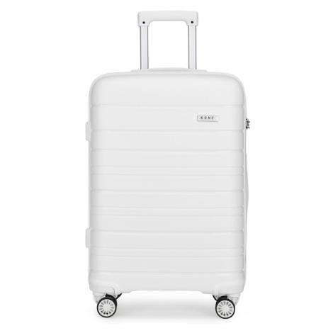 Cestovný kufor Kono Elegant - biely - 77L