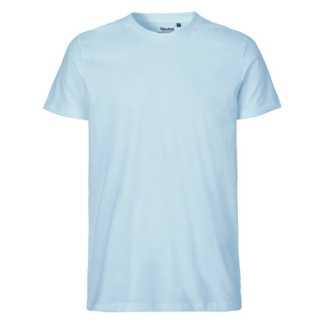 Neutral Pánske tričko Fit z organickej Fairtrade bavlny - Svetlomodrá