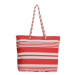 Červeno-biela pruhovaná plážová taška &quot;Vacation&quot;