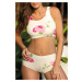 BIELE BIKINY S KVETINOVÝM VZOROM NEVIN M-722 (6)