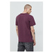 Bavlnené tričko Hollister Co. fialová farba, jednofarebné