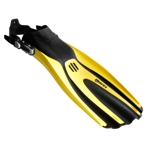 Potápačské nastaviteľné plutvy Avanti Superchannel ABS na potápanie s prístrojom žlto-čierne Mares
