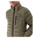 Chlapčenská bunda 4F JUNIOR DOWN JACKET-JAW23TDJAM220-44S-OLIVE