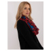 Red women's scarf made of viscose