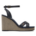 Tommy Hilfiger Sandále Im Raffia Sandal FW0FW08224 Tmavomodrá