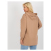 Béžová oversize mikina Artistic -RV-BL-8258.34-beige