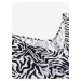 Čierno-biele dámske letné šaty so zvieracím vzorom ALPINE PRO Graana