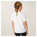 Bavlnené dievčenské tričko biele
