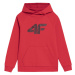 4F JUNIOR-SWEATSHIRT-JAW23TSWSM626-62S-RED Červená