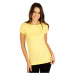 Litex Dámske tričko s krátkym rukávom 5D218 žltá