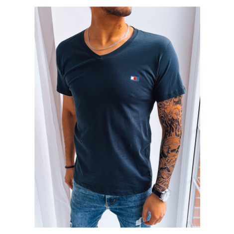 Men's T-shirt with dark blue Dstreet print