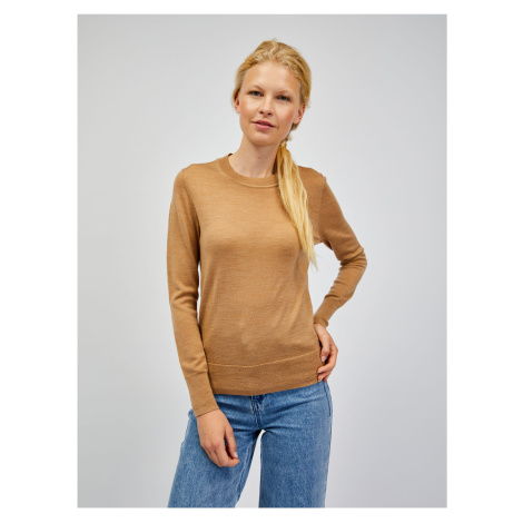 Béžový dámsky ľahký sveter z merino vlny GAP
