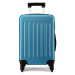 Modrý odolný plastový cestovný kufor &quot;Defender&quot; - veľ. M