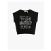 Koton Girls' T-shirt Black 3skg10063ak
