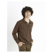 Celio Sweater Cechinzip with stand-up collar - Men