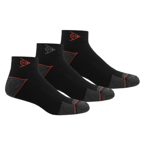 DUNLOP Pánske pracovné ponožky, 3 páry (čierna)