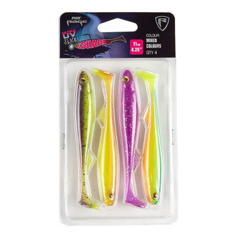 Set nástrah FOX Rage Slick Shad UV Mixed Colour Dĺžka: 13 cm