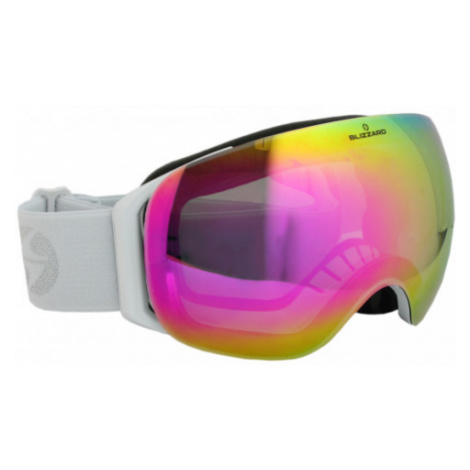 BLIZZARD-Ski Gog. 999 MDAVZSPFO, white shiny, amber2, pink revo Biela