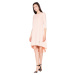 Šaty s asymetrickou sukňou VT073 Pink