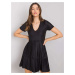 Black pleated dress Yazmin RUE PARIS