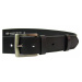 Penny Belts Pánsky kožený opasok 25-1-60 black 115 cm
