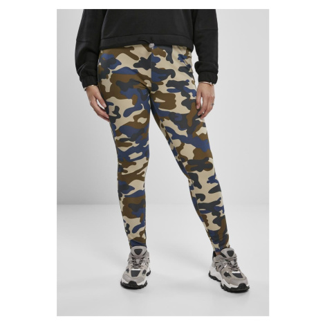 Women's Summer Olive Camo High-Waisted Camo Leggings Urban Classics