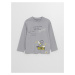 LC Waikiki Crew Neck Long Sleeve Printed Baby Boy T-Shirt