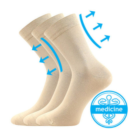 Lonka Drmedik Unisex ponožky s voľným lemom - 3 páry BM000003618800101388 béžová