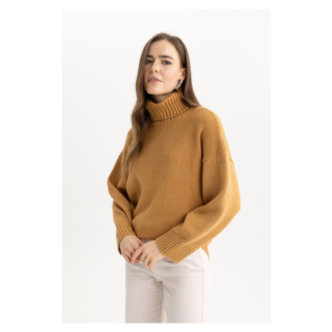 DEFACTO Oversize Fit Turtleneck Sweater Tunic