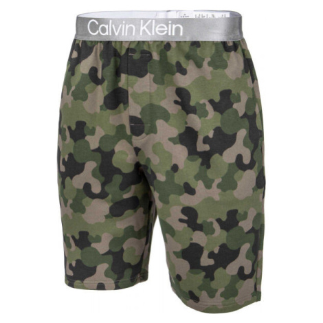 Calvin Klein SLEEP SHORT Pánske pyžamové kraťasy, khaki, veľkosť