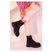 Soho Women's Black Suede Boots & Booties 17440
