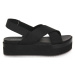 Calvin Klein Jeans  0GT FLATFORM SANDAL  Sandále Čierna