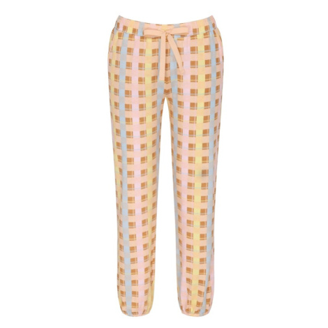 TRIUMPH Pyžamové nohavice  hnedá / žltá / oranžová