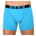 Men's boxers Styx long sports rubber light blue