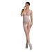 Passion ECO BS003 white - Bodystocking Farba: Biela