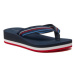 Tommy Hilfiger Žabky Wedge Stripes Beach Sandal FW0FW07858 Tmavomodrá