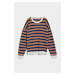 SVETER GANT MULTI STRIPE C-NECK DUSK BLUE