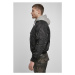 Brandit Hooded MA1 Bomber Jacket blk/gry