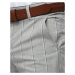 Pánske svetlosivé pruhované nohavice ux2146