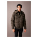 DEFACTO Slim Fit Hooded Faux Fur Lined Puffer Down Coat