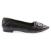 DGN 6560-23y Women's Crystal Square Buckle Flats