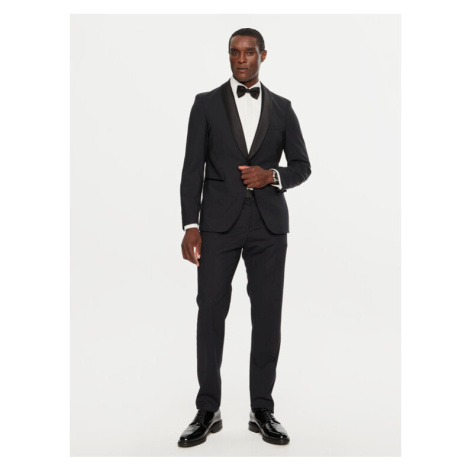 Boss Oblek H-Houston 50528109 Čierna Slim Fit Hugo Boss