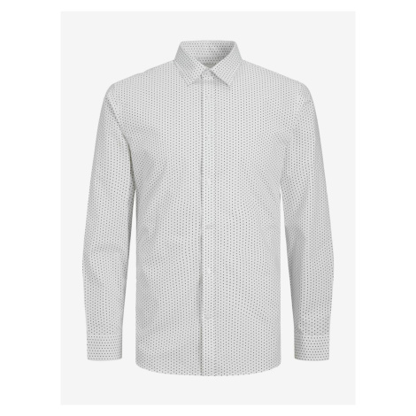 Biela pánska vzorovaná košeľa Jack & Jones Joe
